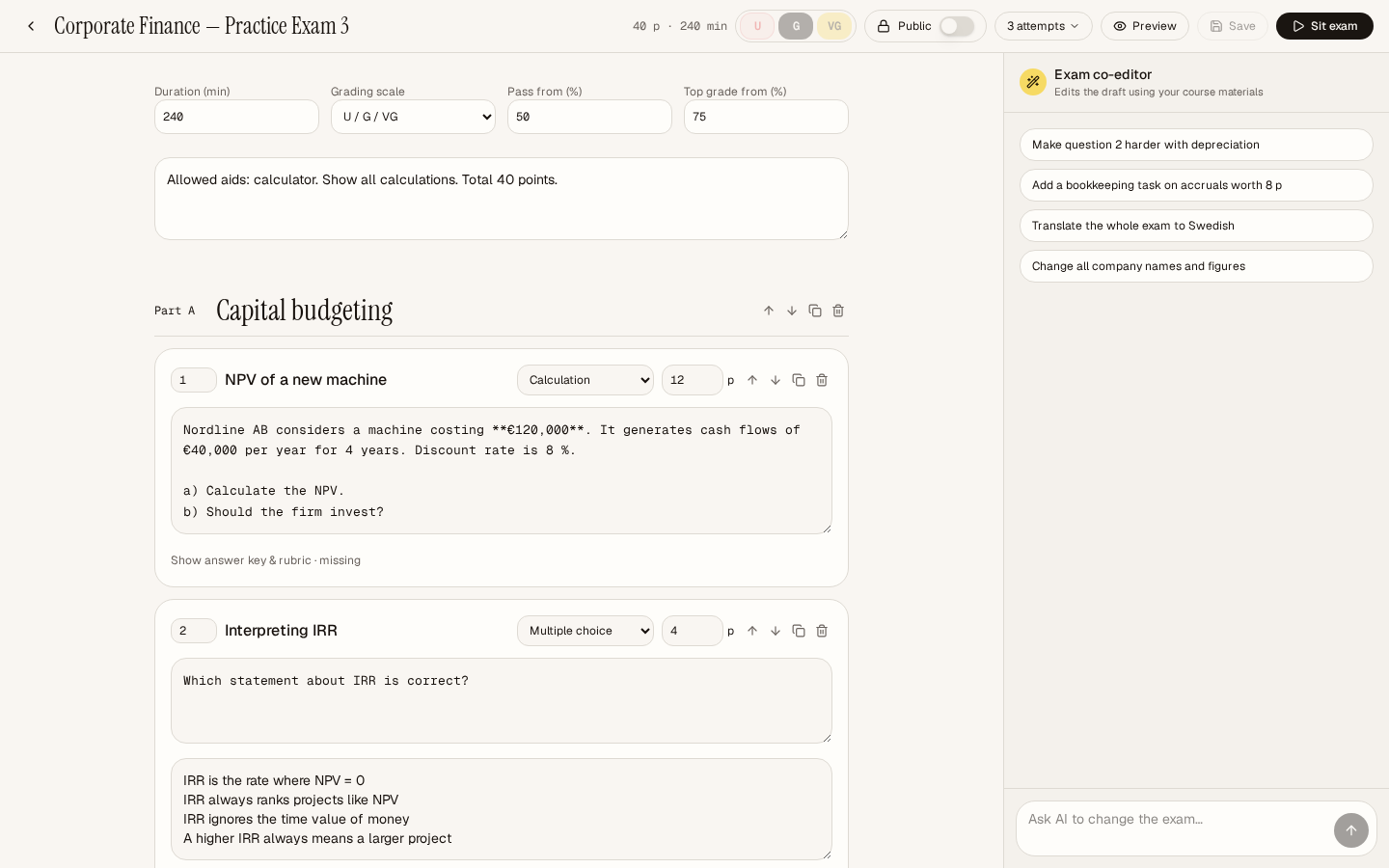AI co-editor